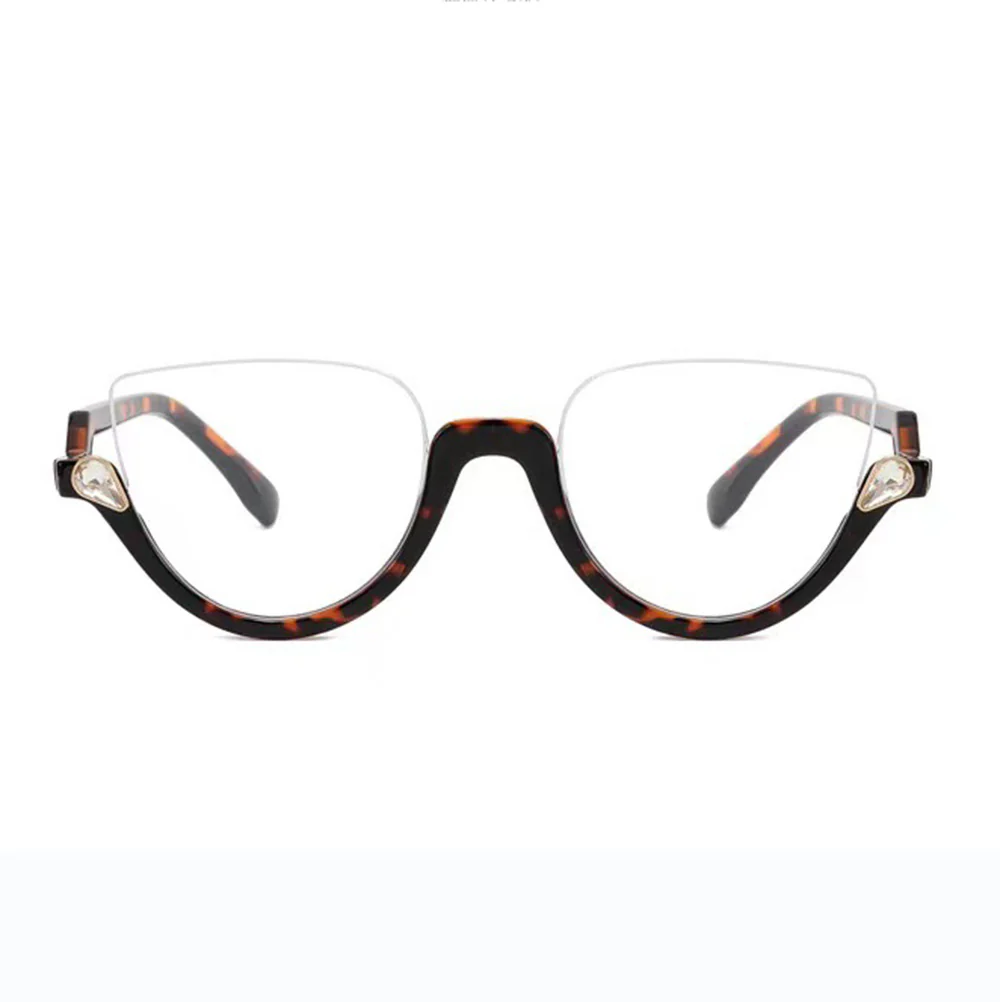 Half Rim Fashion Cat Eye Glasses for Women VK2059 - Image 3