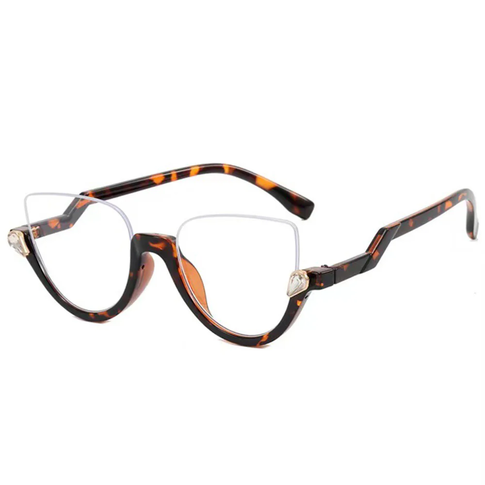 Half Rim Fashion Cat Eye Glasses for Women VK2059 - Image 4
