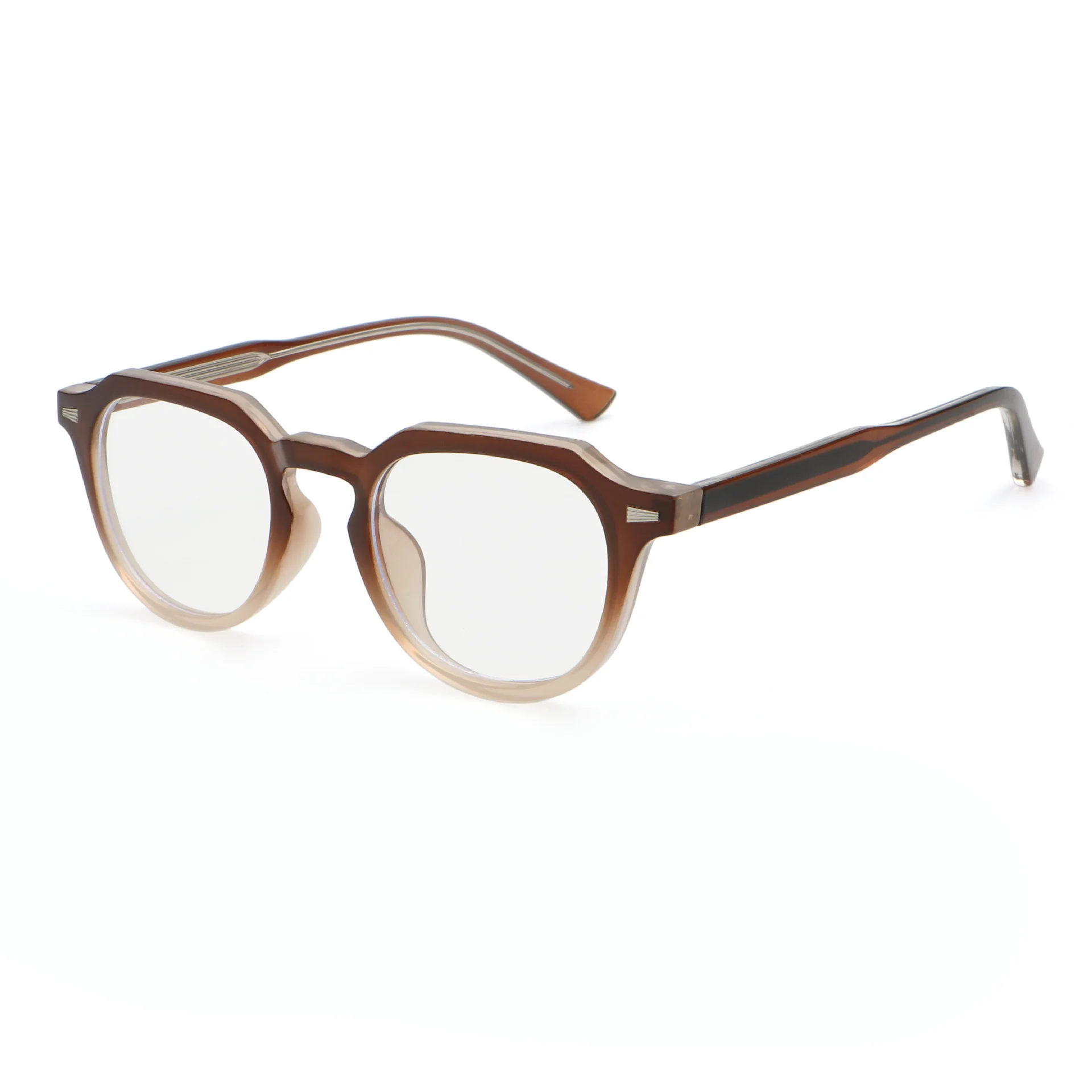 Round Glasses Blue Light Blocking Prescription Lenses VK2064 - Image 6