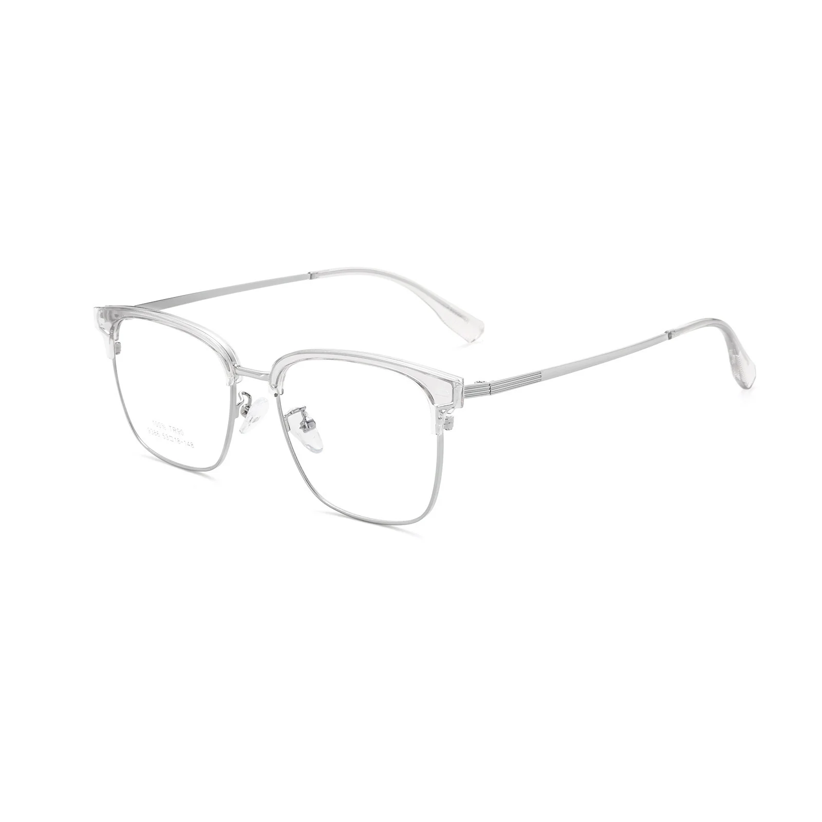 Square Browline Business Glasses Anti Blue Light VK2075 - Image 11
