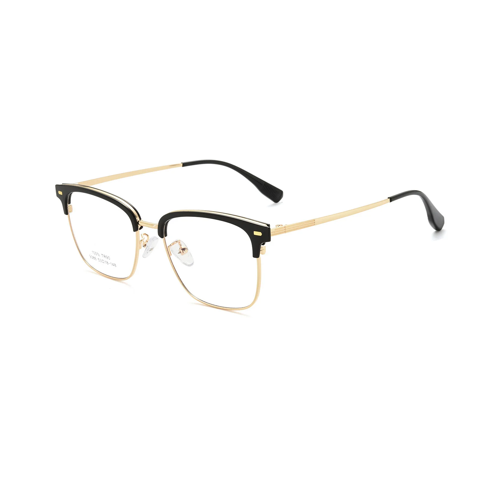 Square Browline Business Glasses Anti Blue Light VK2075 - Image 8