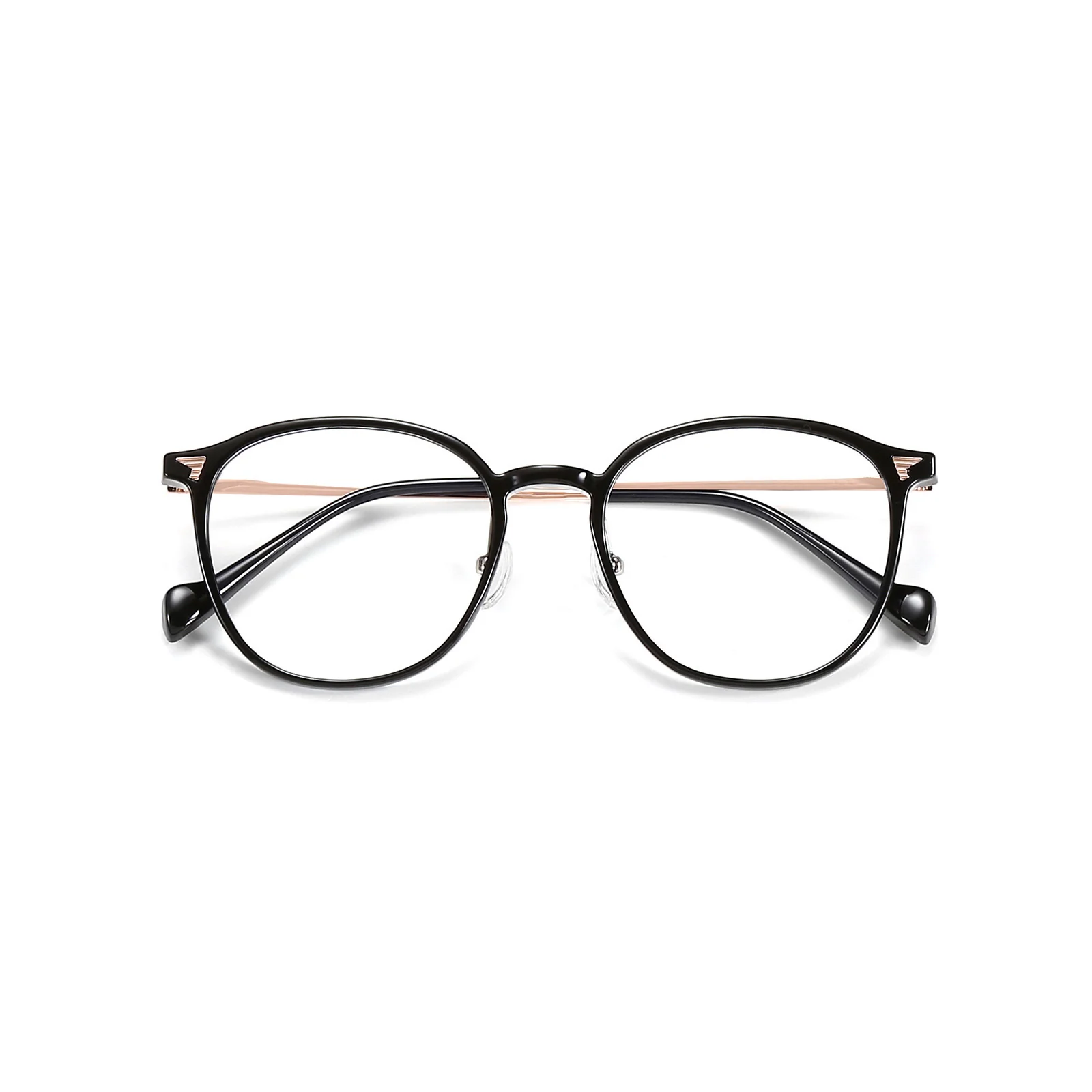 Fashion Round Glasses with Blue Light Blocking Prescription Lenses VK2078 - Image 8