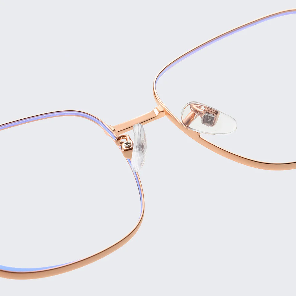 Square Metal Anti-Blue Light Glasses for Men and Women VK2079 - Image 4