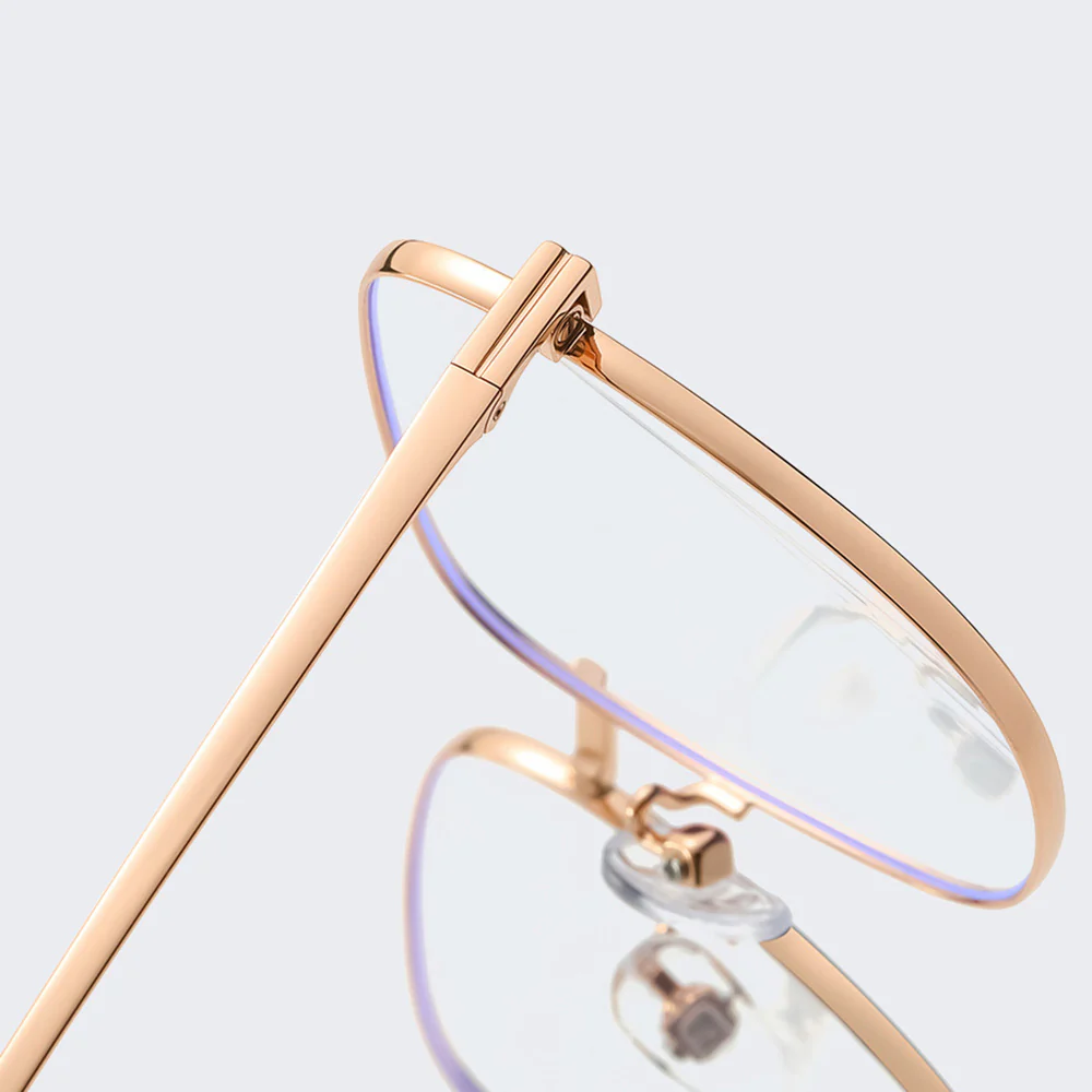 Square Metal Anti-Blue Light Glasses for Men and Women VK2079 - Image 5