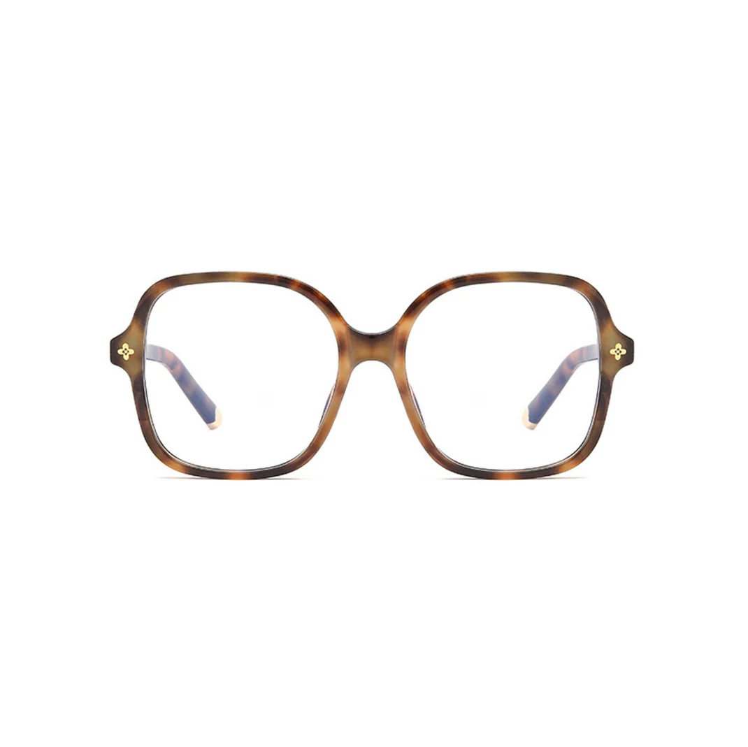 Oversize Women's Stylish Anti-Blue Light Square Glasses VK2082 - Image 10