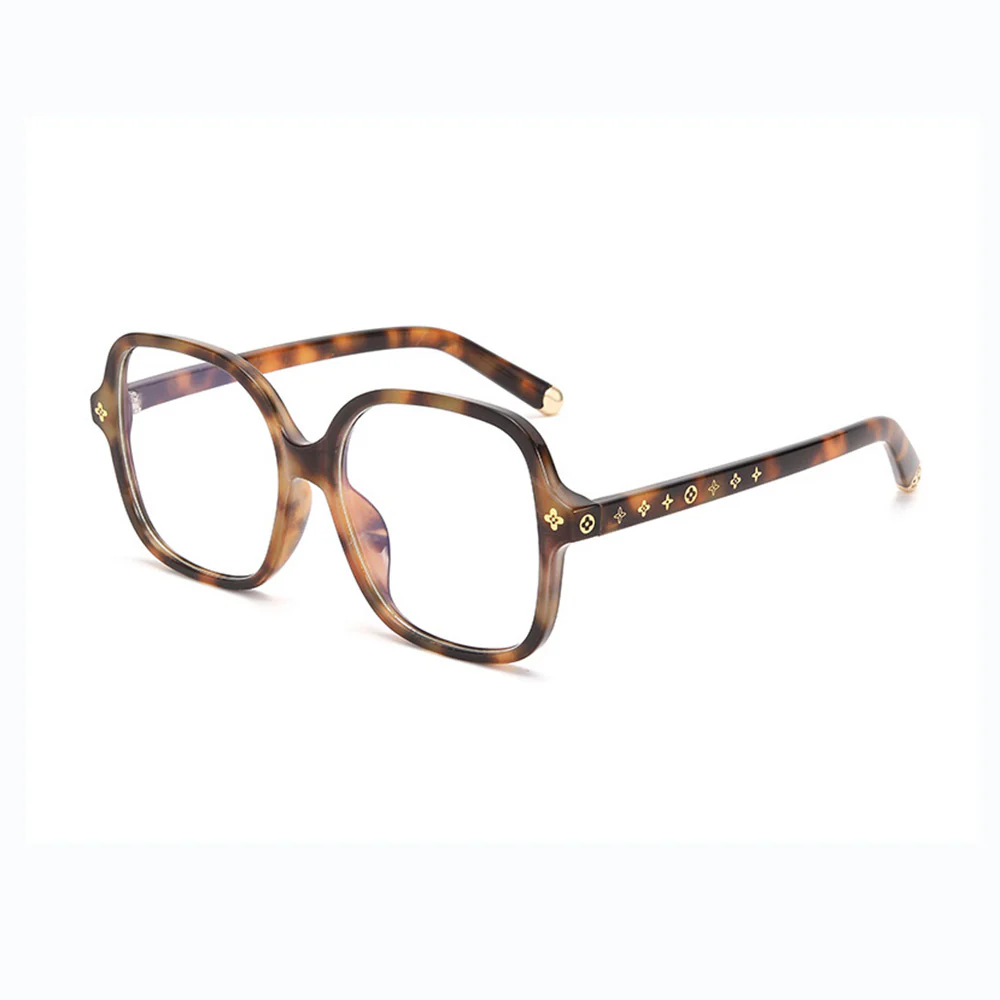 Oversize Women's Stylish Anti-Blue Light Square Glasses VK2082 - Image 11