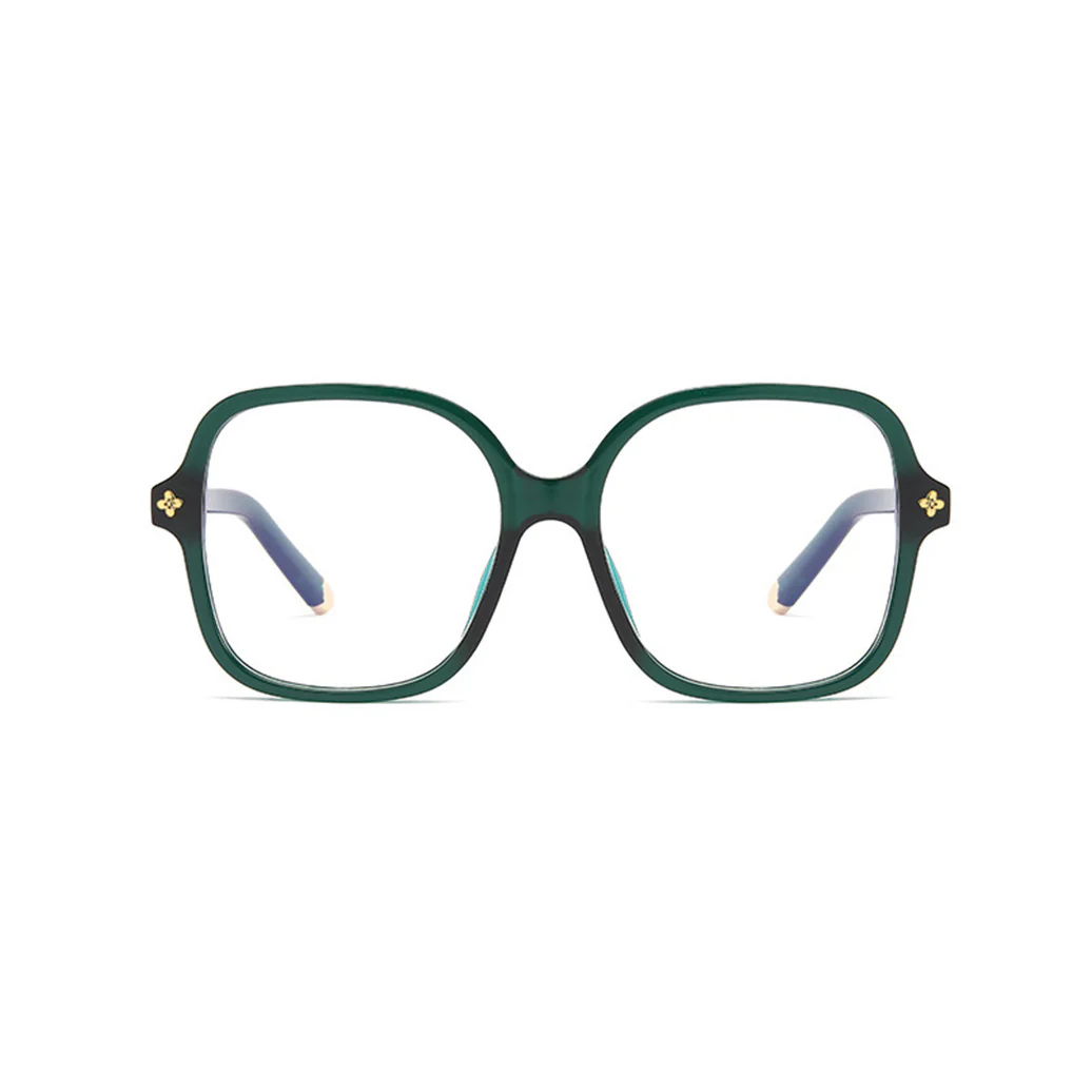 Oversize Women's Stylish Anti-Blue Light Square Glasses VK2082 - Image 12