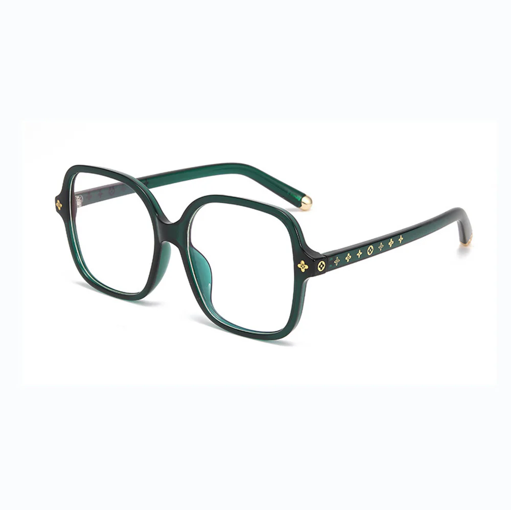 Oversize Women's Stylish Anti-Blue Light Square Glasses VK2082 - Image 13