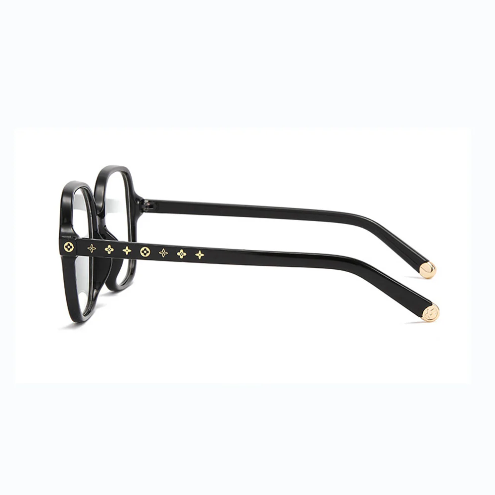 Oversize Women's Stylish Anti-Blue Light Square Glasses VK2082 - Image 3