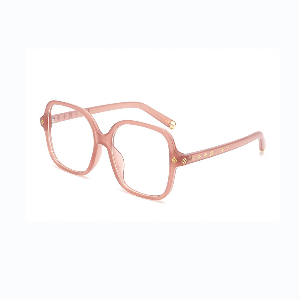 Oversize Women's Stylish Anti-Blue Light Square Glasses VK2082 - Image 9