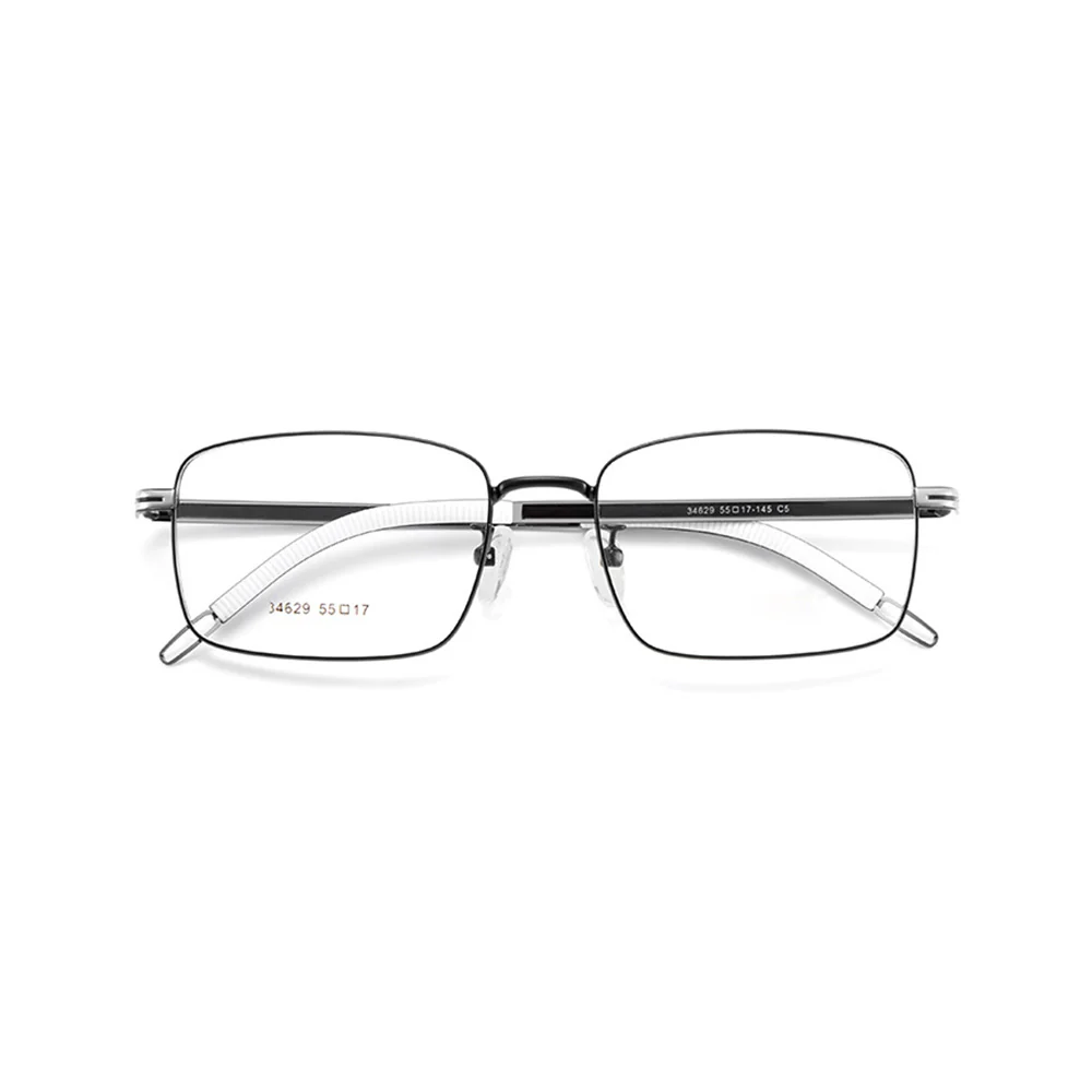 Unisex Metal Business Rectangle Glasses with Prescription Lenses VK2083 - Image 10