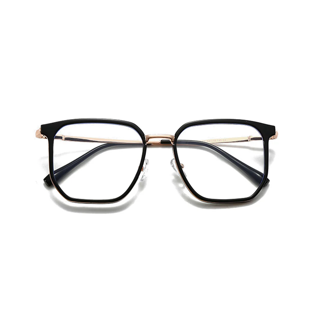 Oversized Blue Light Glasses Stylish Square TR + Metal VK2087