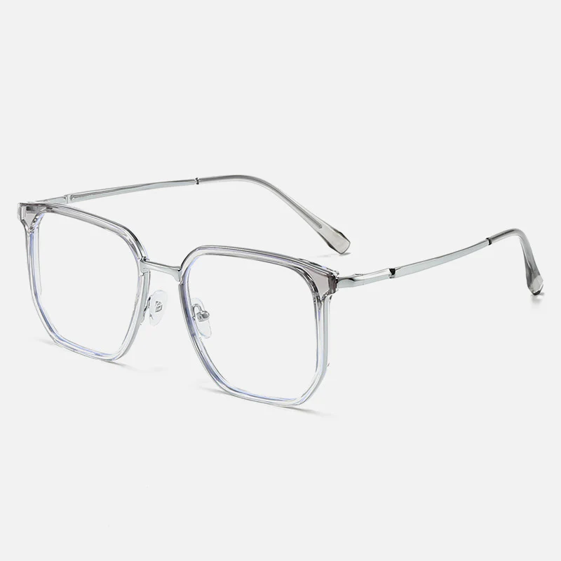 Oversized Blue Light Glasses Stylish Square TR + Metal VK2087 - Image 11