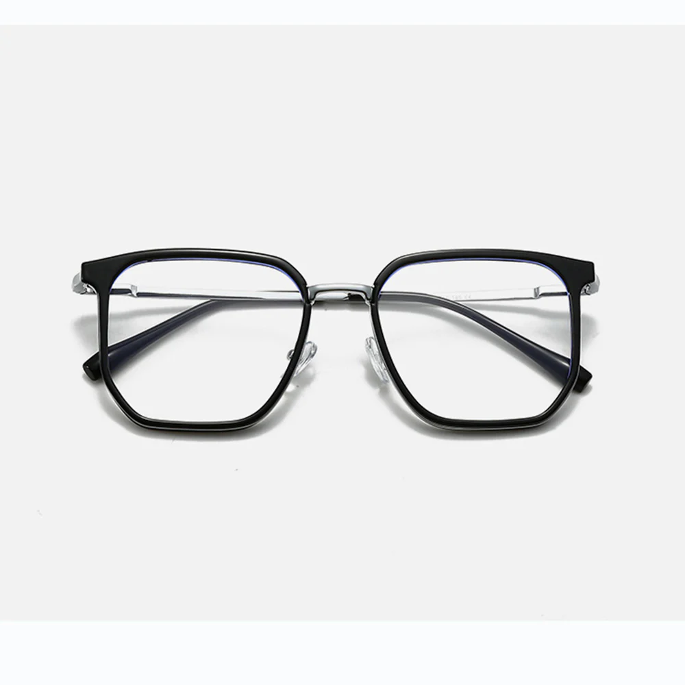 Oversized Blue Light Glasses Stylish Square TR + Metal VK2087 - Image 14