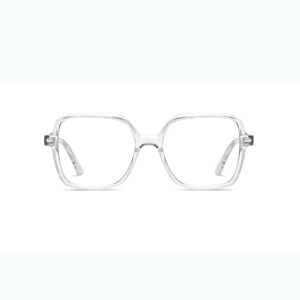 Women's Stylish Square Glasses Frame Acetate with Prescription Lenses VK2089 - Image 5