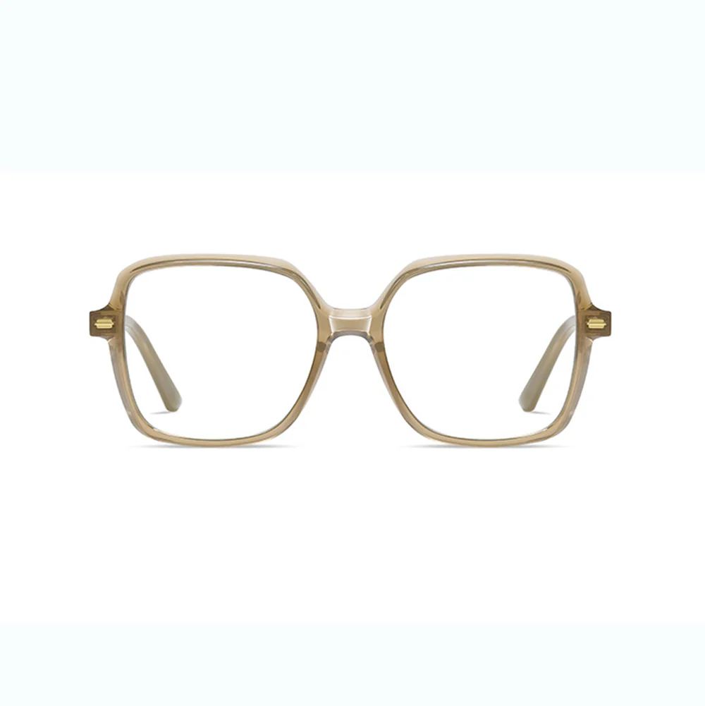 Women's Stylish Square Glasses Frame Acetate with Prescription Lenses VK2089 - Image 7