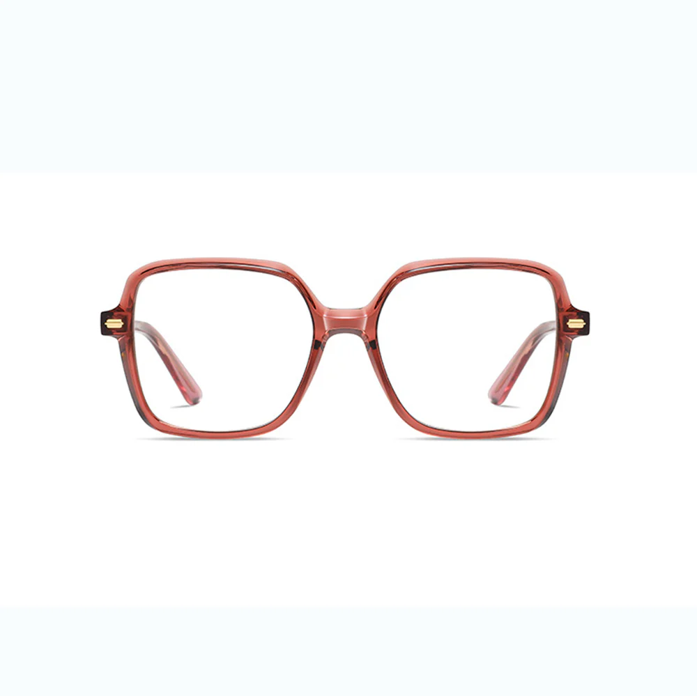 Women's Stylish Square Glasses Frame Acetate with Prescription Lenses VK2089 - Image 9
