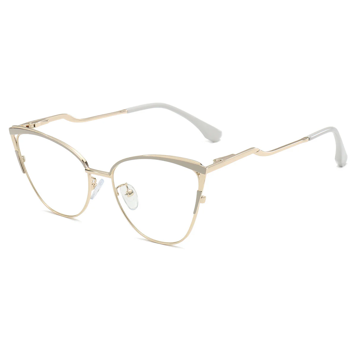 Metal Cat-Eye Reading Glasses Anti-Blue Light VK2091 - Image 12