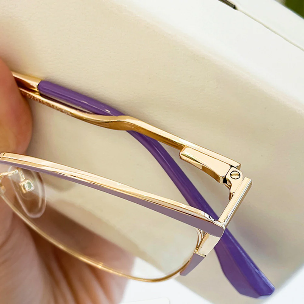 Metal Cat-Eye Reading Glasses Anti-Blue Light VK2091 - Image 4