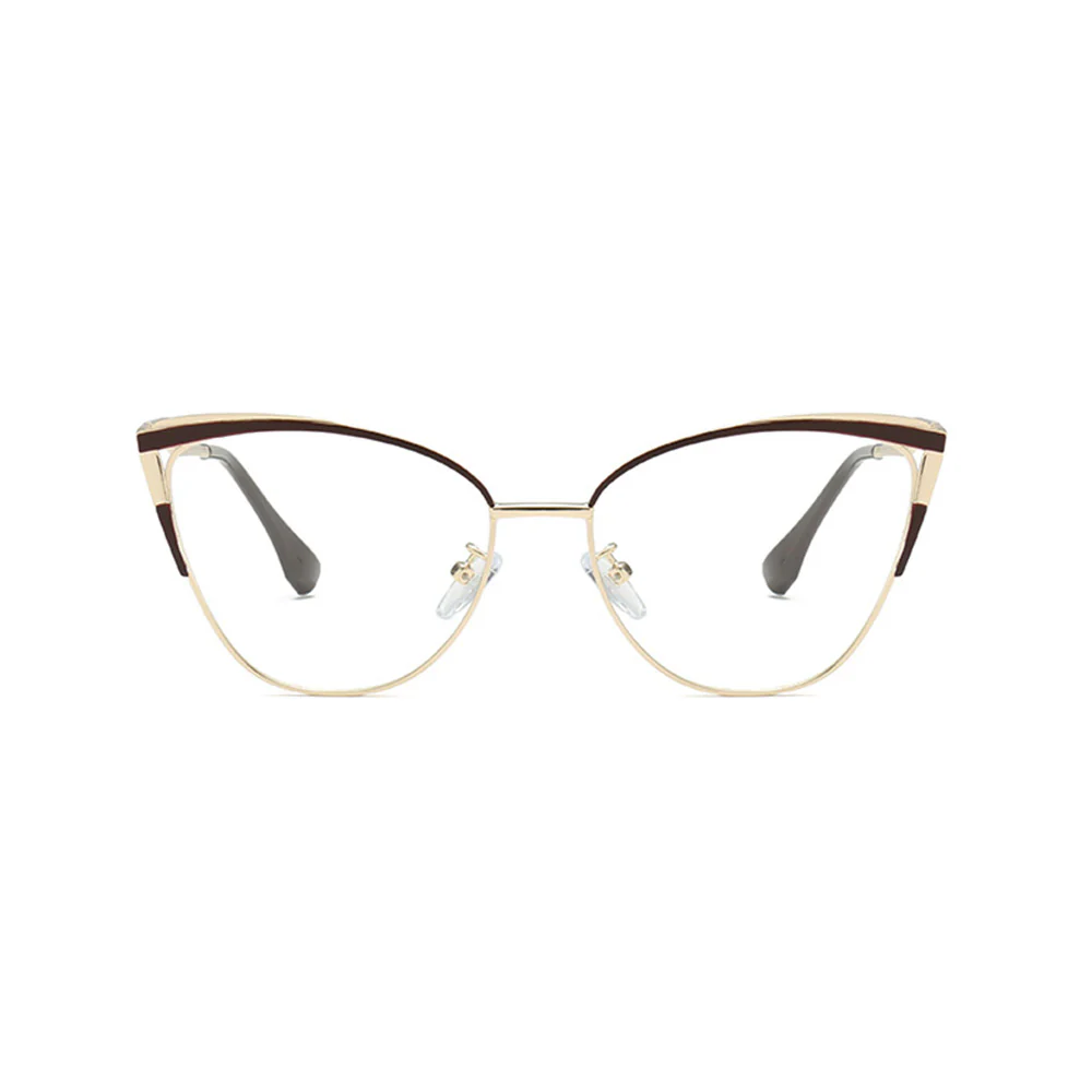 Metal Cat-Eye Reading Glasses Anti-Blue Light VK2091 - Image 5