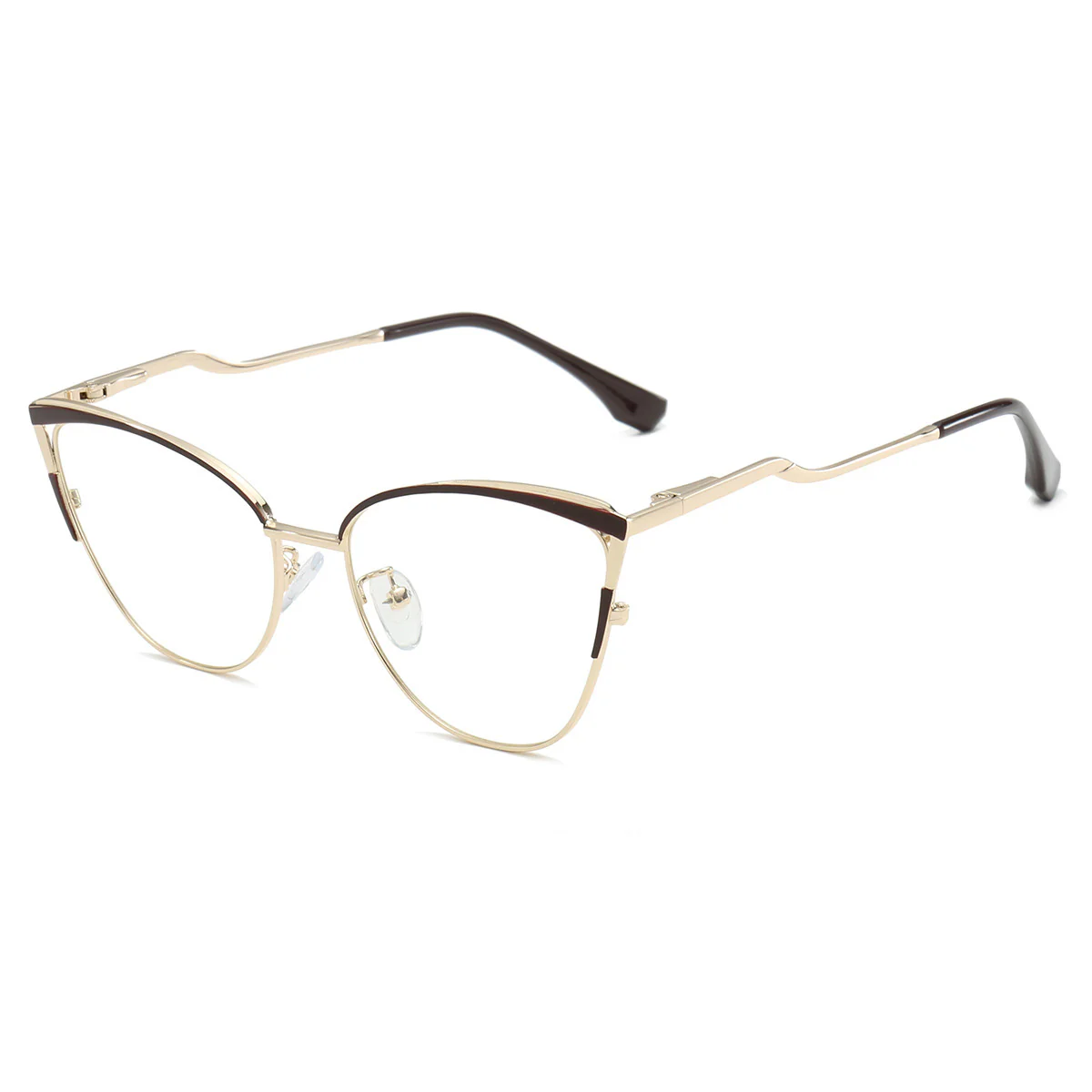 Metal Cat-Eye Reading Glasses Anti-Blue Light VK2091 - Image 6