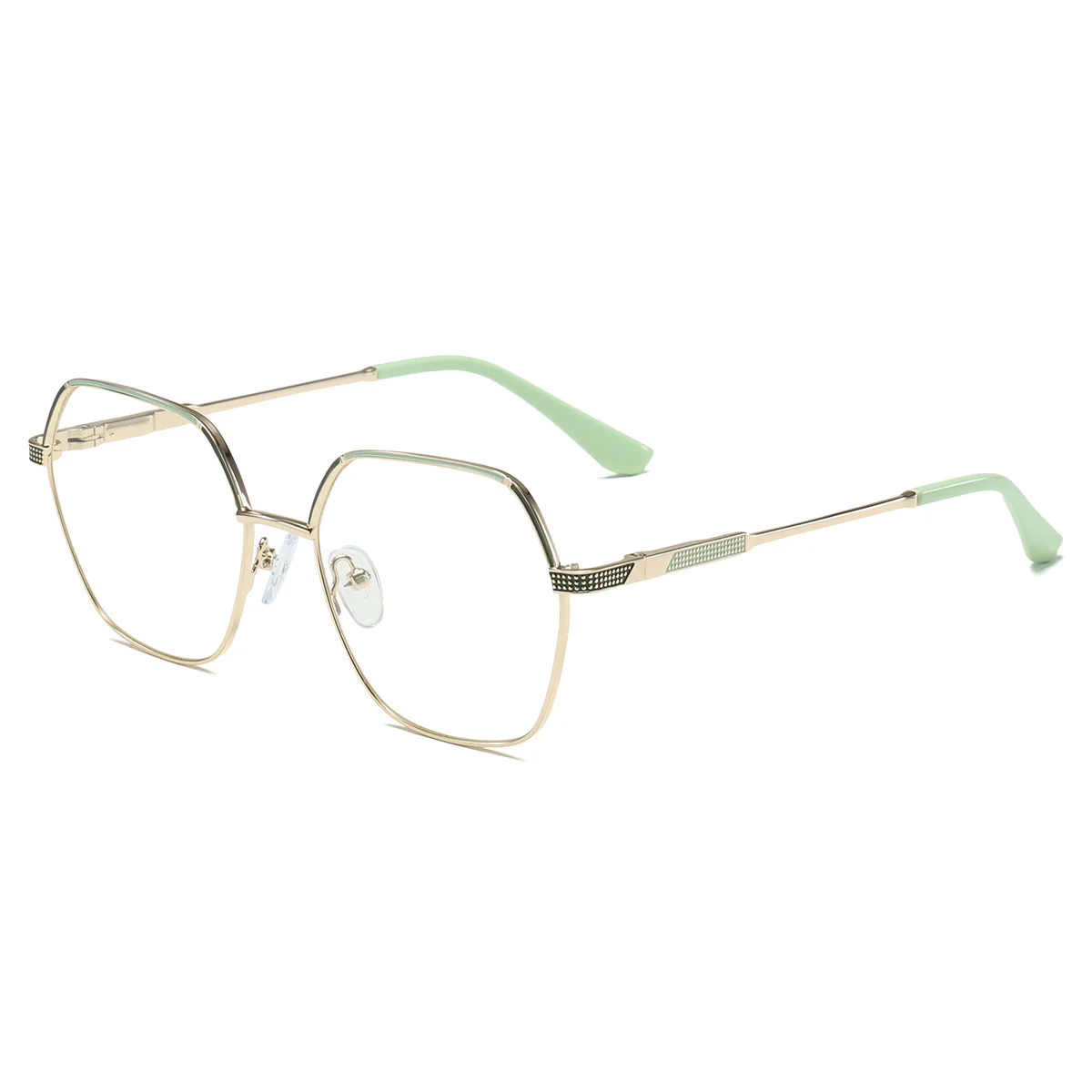 Metal Frame Geometric Glasses with Prescription Lenses VK2092 - Image 16