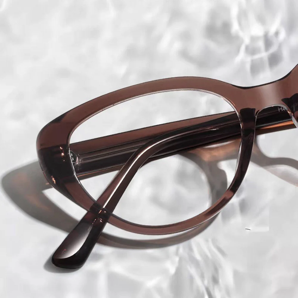 Acetate Block Blue Light Cat-Eye Frame Stylish VK2093 - Image 3