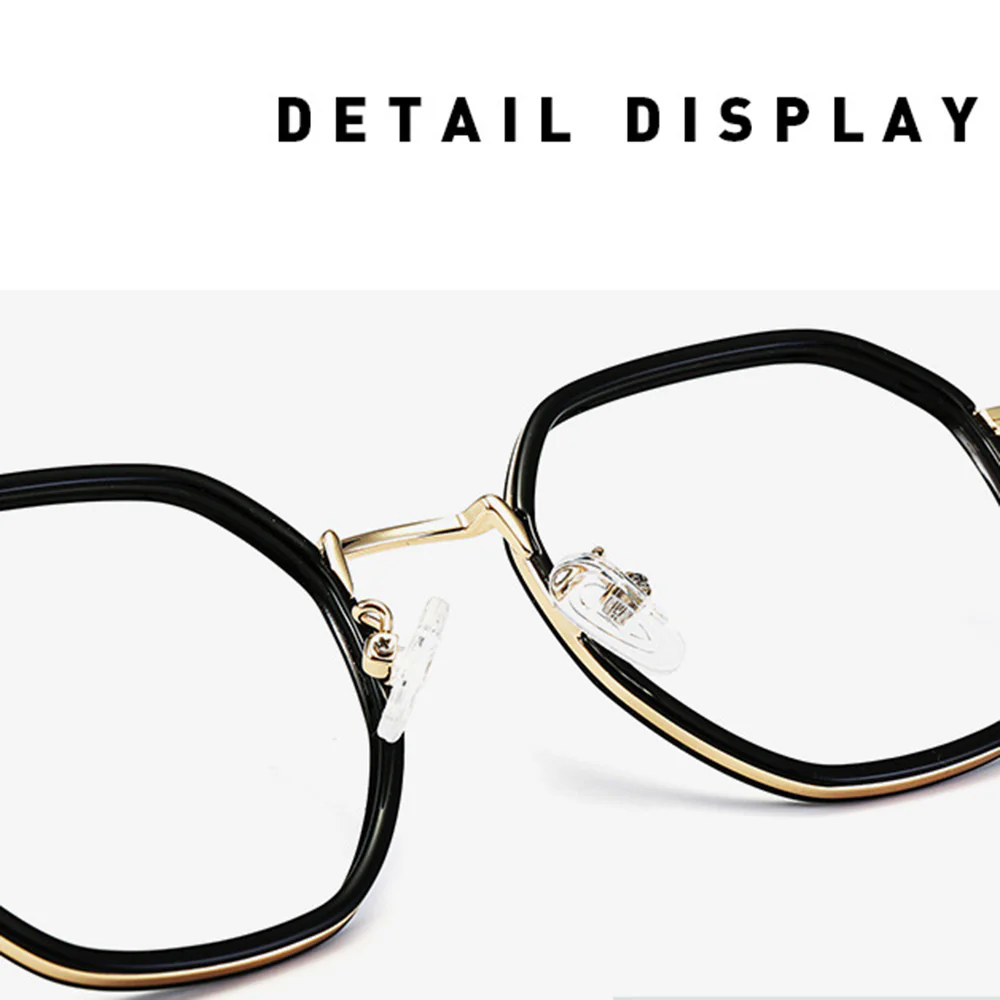Geometric Anti-Blue Light Glasses Unisex VK2094 - Image 4