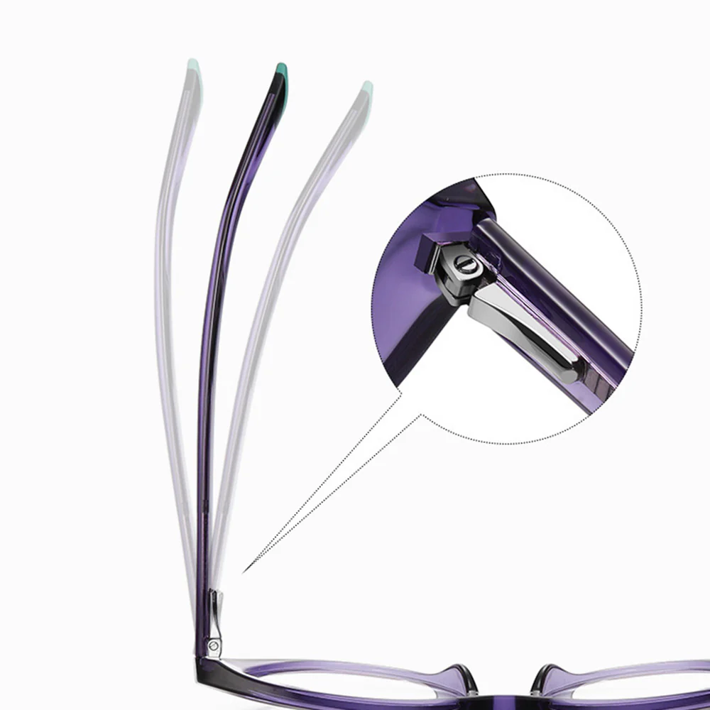 Cat-Eye Blue Light Blocking Reading Glasses Spring Hinge VK2095 - Image 3