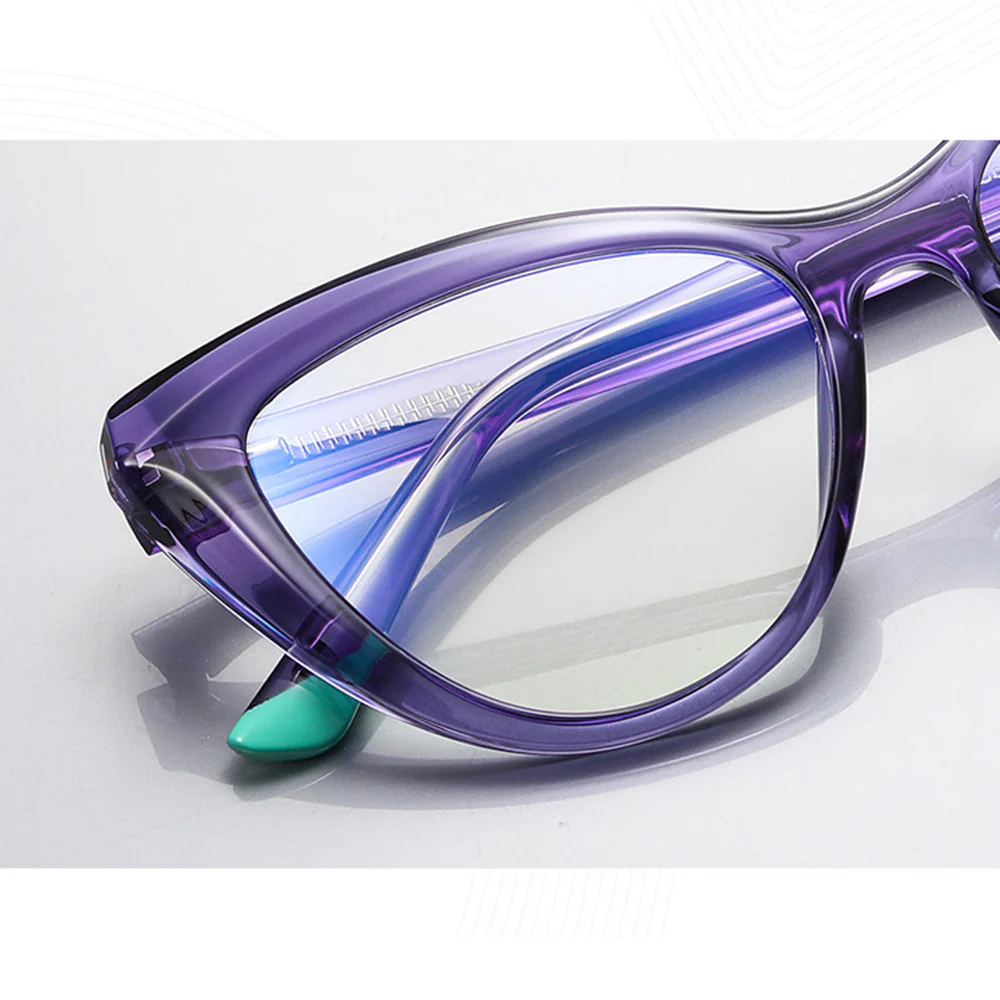 Cat-Eye Blue Light Blocking Reading Glasses Spring Hinge VK2095 - Image 4