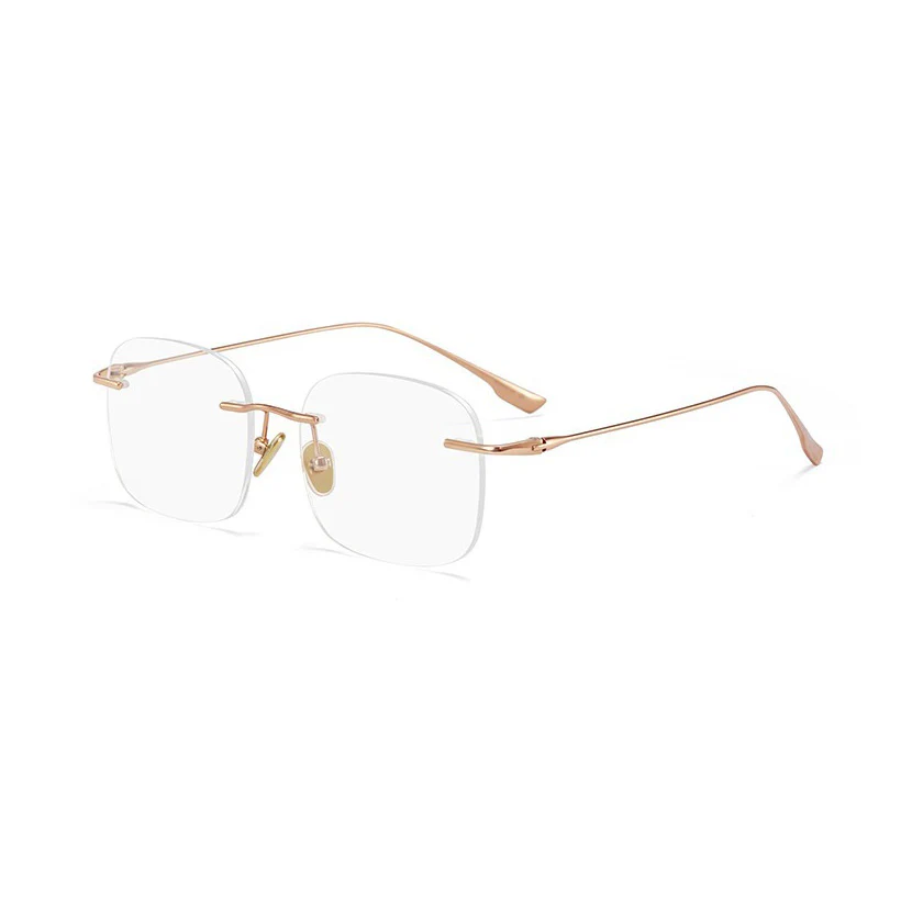Rimless Ultralight Rectangular Eyeglasses Unisex VK2098 - Image 10