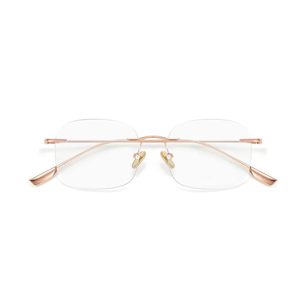 Rimless Ultralight Rectangular Eyeglasses Unisex VK2098 - Image 9