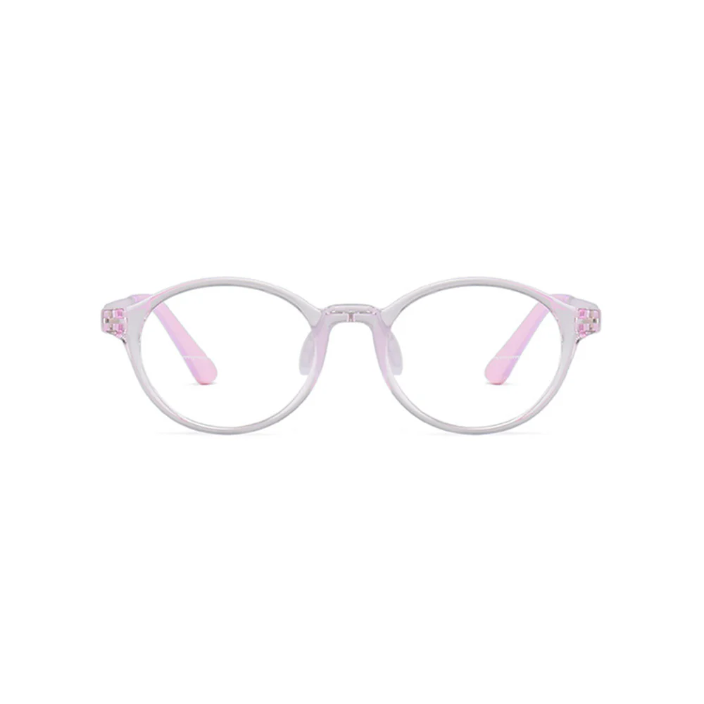 Kids Round Prescription Eyeglass Frames Blue Light Blocking VK2101 - Image 5