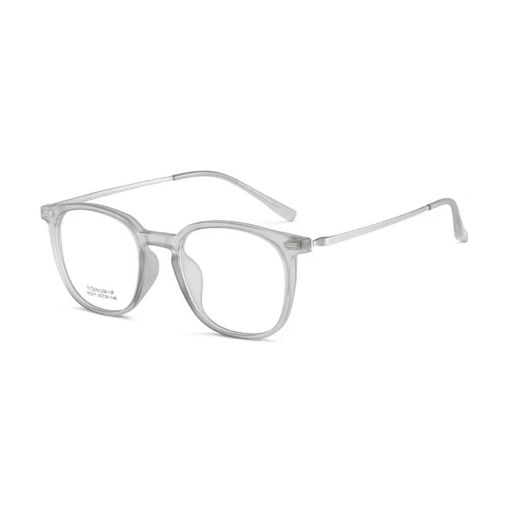 Chic Round Frame with Prescription Lenses Computer Glasses VK2126 - Image 12