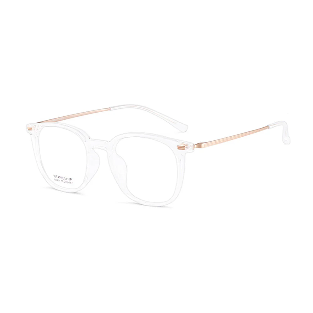 Chic Round Frame with Prescription Lenses Computer Glasses VK2126 - Image 14