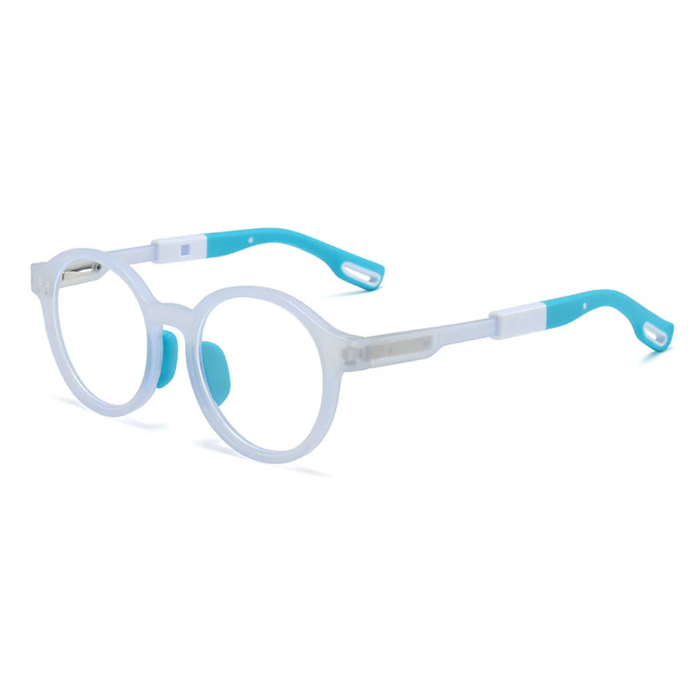 Kids Round Glasses with Spring Hinge Removable Nose Pads VK2134 - Image 15