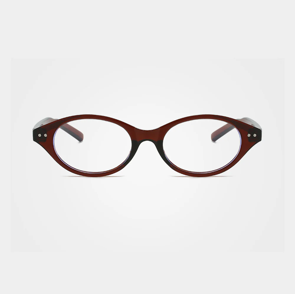 Narrow Frame Oval Fashion Women's Glasses VK2136 - Image 10