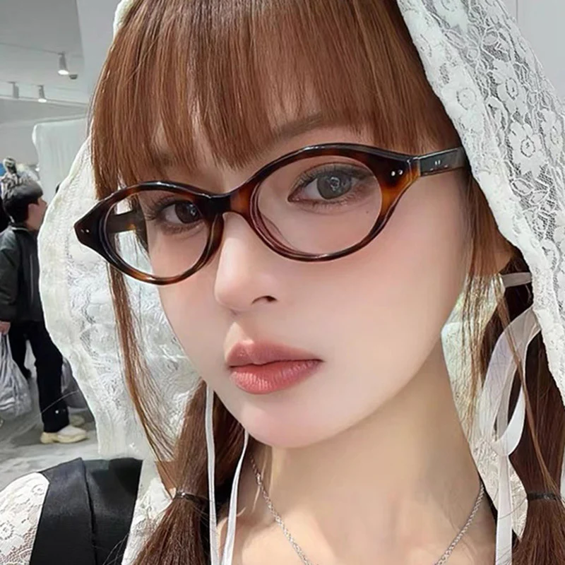 Narrow Frame Oval Fashion Women's Glasses VK2136 - Image 7
