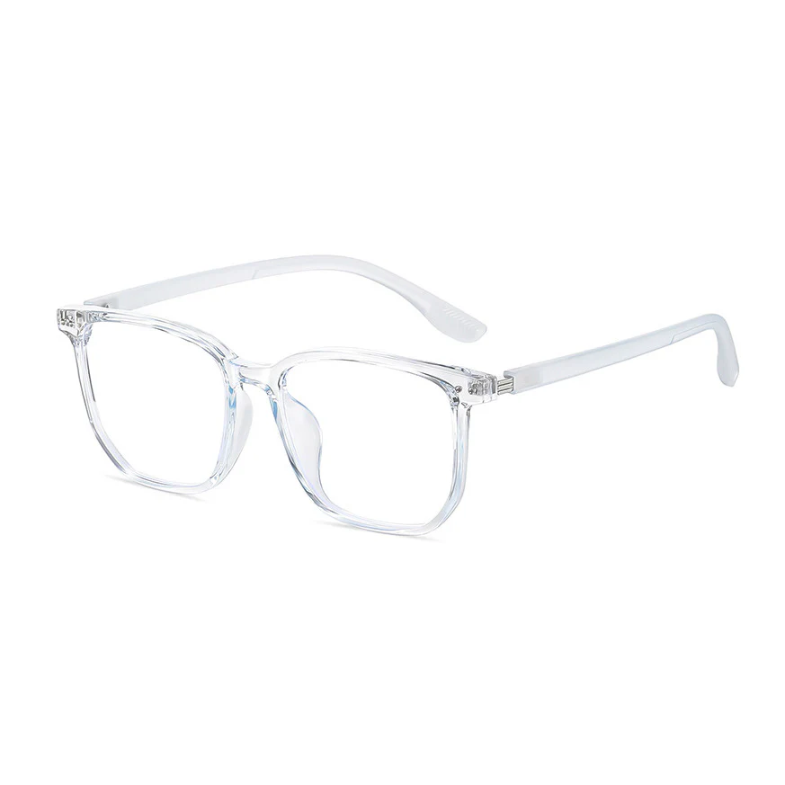 Trendy Simple Square Glasses Frame with Anti-Blue Light Lenses VK2137 - Image 10