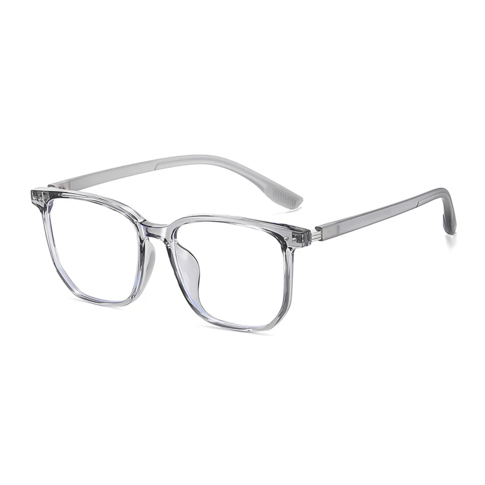 Trendy Simple Square Glasses Frame with Anti-Blue Light Lenses VK2137 - Image 6