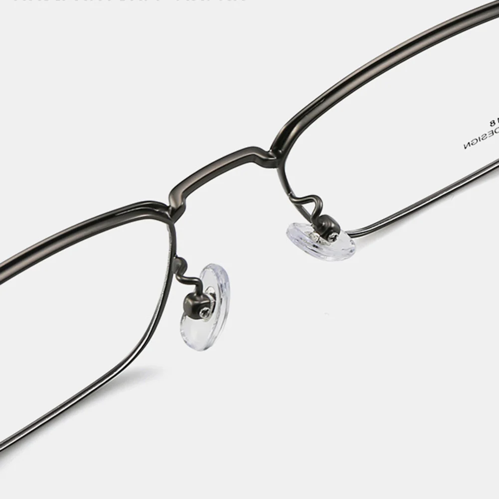 Men's Metal Rectangular Optical Business Glasses VK2138 - Image 3