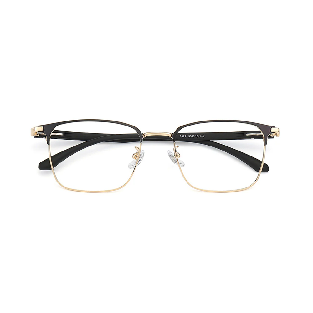 Men's Metal Rectangular Optical Business Glasses VK2138 - Image 5