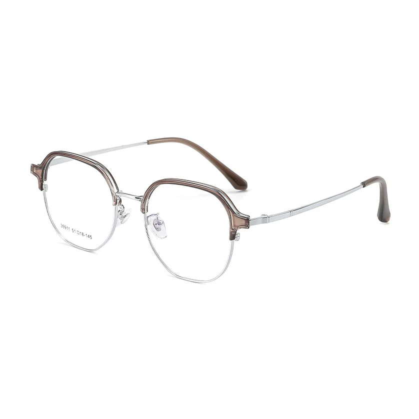 Blue Blocker Glasses Metal Browline Computer Gaming Glasses VK2150 - Image 7