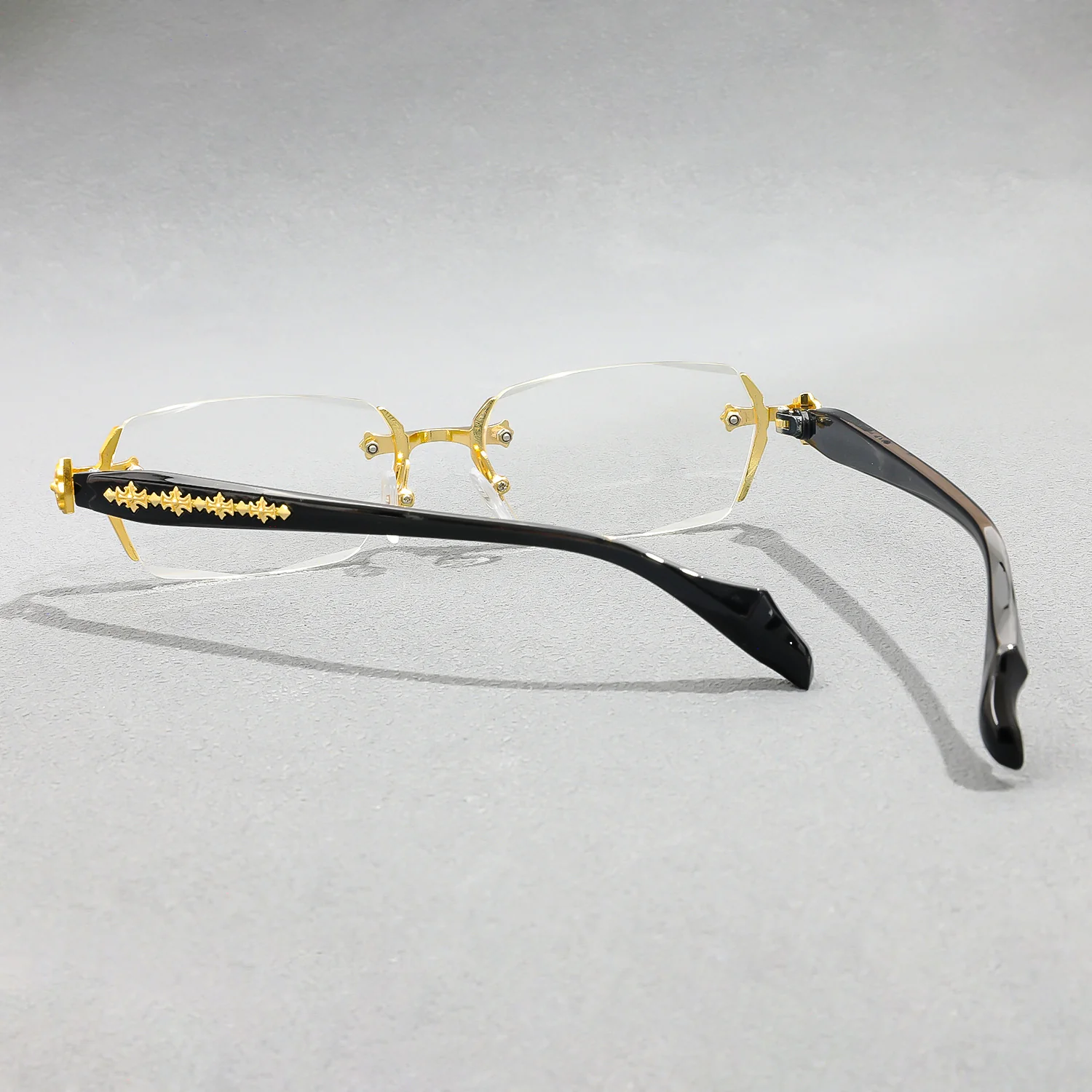 New Chic Rimless Glasses Fashionable Hip-Hop Style VK2160 - Image 6