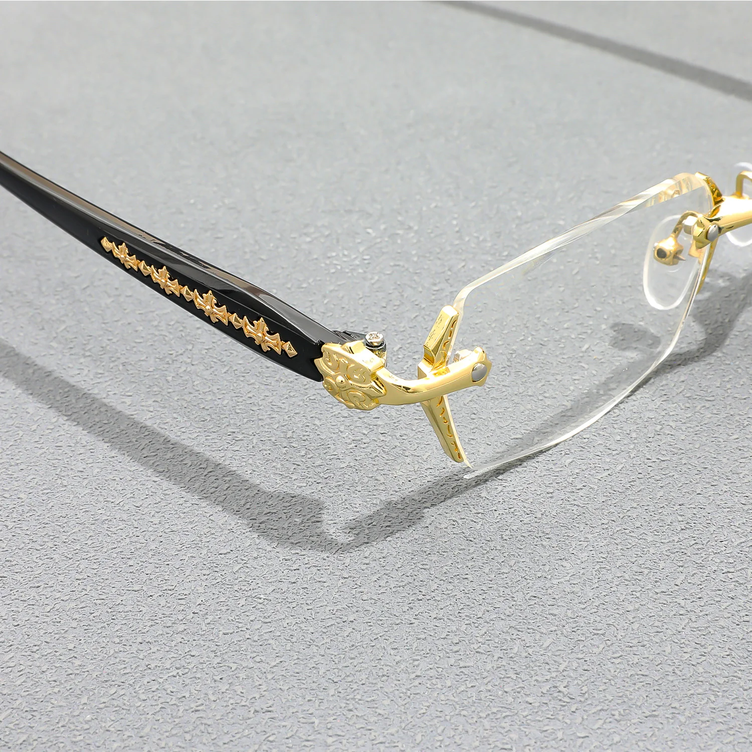 New Chic Rimless Glasses Fashionable Hip-Hop Style VK2160 - Image 8