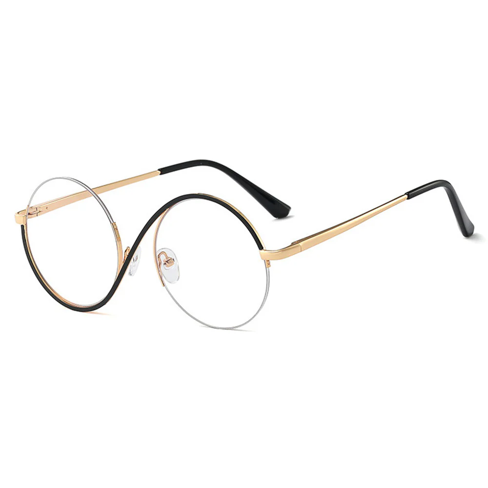 Niche Design Metal Half-Frame Round Glasses Artistic VK2169 - Image 10