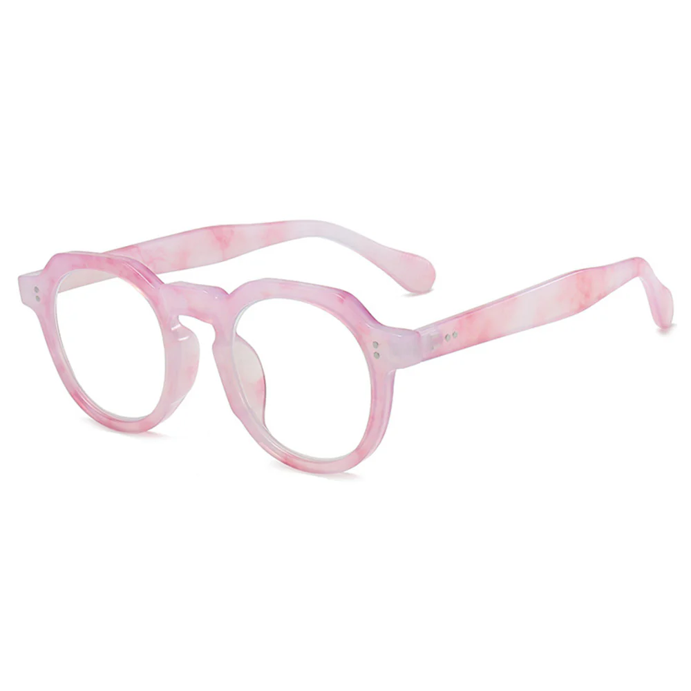 Vintage Round Prescription Glasses Blue Light Blocking VK2180 - Image 4