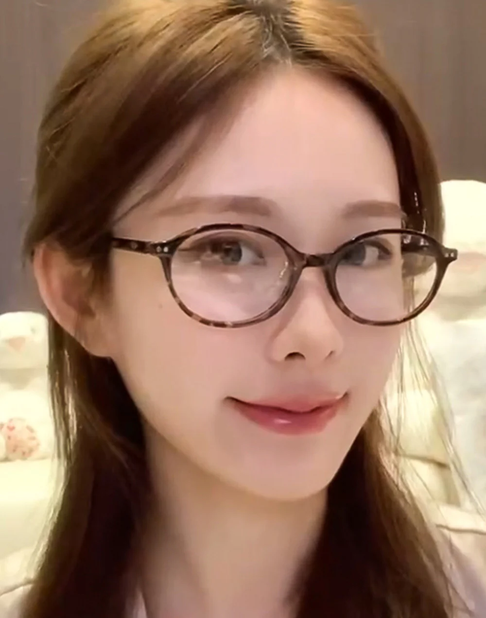 Oval Fake Glasses Popular Nerd Anti Blue Light Glasses VK2184 - Image 6