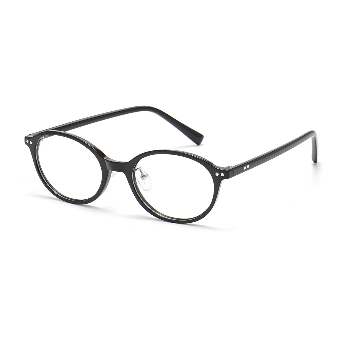 Oval Fake Glasses Popular Nerd Anti Blue Light Glasses VK2184 - Image 8