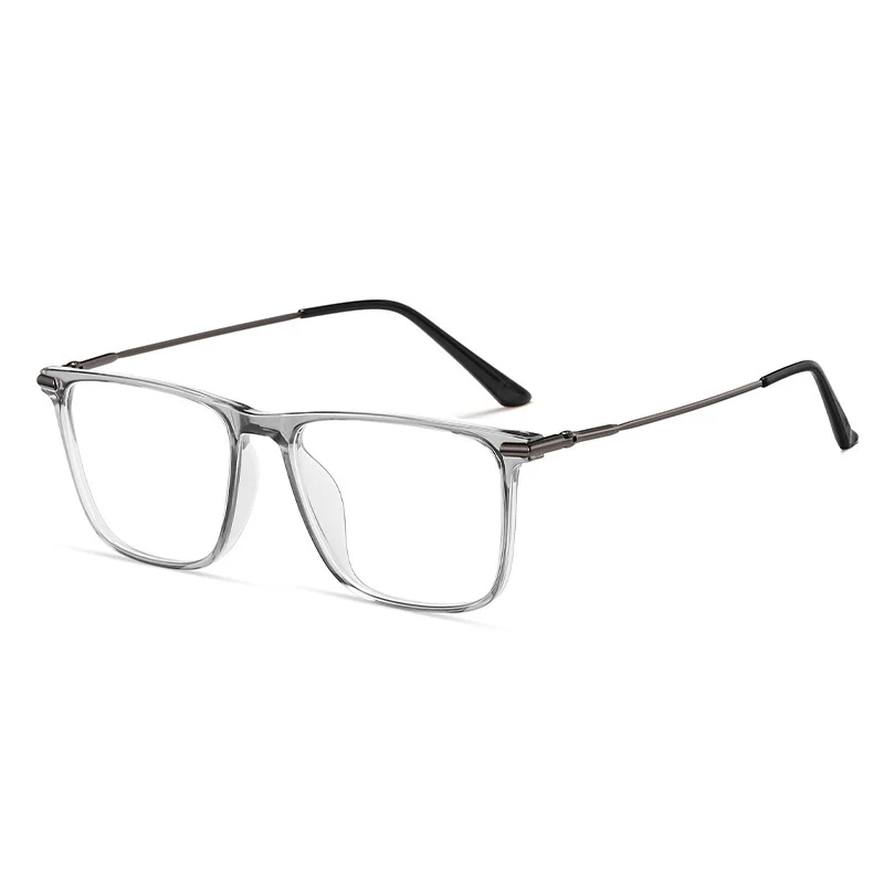 Men's Simple Rectangular Glasses Lightweight Titanium Temples VK2190 - Image 8